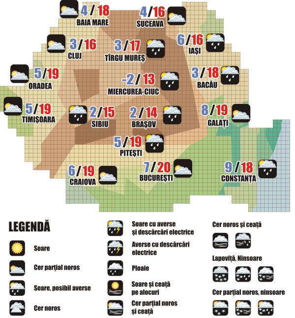 Prognoza meteo (14.05. - 15.05.2025)